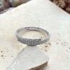 Adornia Silver Plated Coil Stretch Crystal Tennis Wrap Bracelet - 4 of 4