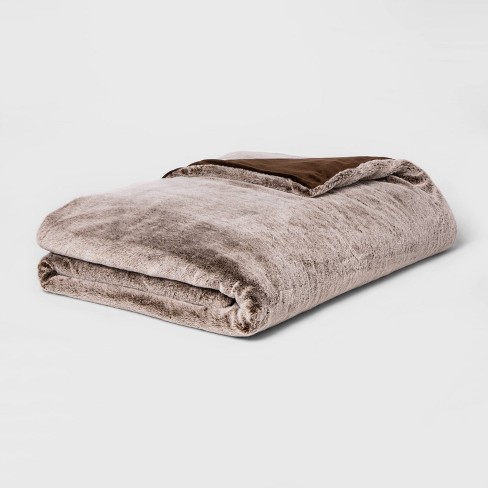 Target faux 2024 fur weighted blanket