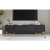 Kumasinova 70.9" Modern Stylish TV Stand with 2 Doors&4 Drawers for TV up to 65",Versatile Entertainment Center with MDF Frame&Metal Legs - 2 of 4