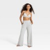 Women's French Terry Fleece Wide Leg Lounge Pants - Wild Fable™ - 3 of 3