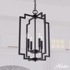 Hunter Fan Zoanne 4-Light Pendant Ceiling Light Fixture Matte Black - 3 of 4