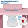 Manicure Table Nail Desk for Nail Tech with Dust Collector, Wrist Cushion, Nail Desk Salon Station w/Storage Cabinet - 3 of 4