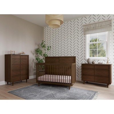 Child Craft Surrey Hill Crib, Dresser and Chest Nursery Set, 3-Piece, Includes 4-in-1 Convertible Crib, Dresser, and Chest