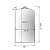 Grungis Arched Full Length Mirror,Oversized Leaning Floor Full Body Mirror with Metal Frame for Bedroom,Living Room - 3 of 4