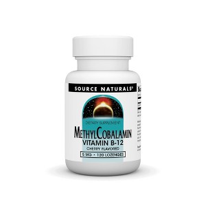 Methylcobalamin 5mg by Source Naturals, Inc.  -  120 Lozenge - 1 of 3