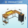 GALAXHERO 60-Inch L-Shaped Gaming Desk, Corner Computer Desk with Storage, Power Outlets & LED Lights, Office/Gaming Desk for Bedroom - 3 of 4