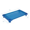 ECR4Kids Streamline Cot, Toddler Size, Blue, 6-Pack - 2 of 4