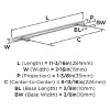 Amerock Bar Pulls 8-13/16 inch (224mm) Center-to-Center Polished Chrome Cabinet Pull - 3 of 4