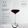 Viski Liminal Universal Crystal Wine Glass, Ultrathin Lightweight Clear Drinking Glasses, Elegant Stemmed Glassware, 23 oz, Set of 4 - 2 of 4