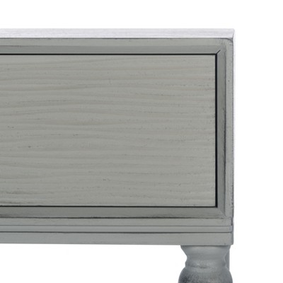 Aliyah Distressed Grey 40" Wood Console Table with Storage