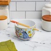 Silver Buffalo Disney Winnie The Pooh Friends 20-Ounce Ceramic Ramen Bowl and Chopstick Set - 4 of 4