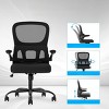 Fontoi Task and Office Chairs, Mesh Desk Chair with Lumbar Support, Comfy Computer Desk Chair with Adjustable Height, Black, 25.59"*25"*40" - 4 of 4