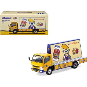 Mitsubishi Fuso Canter Mobile Ad Truck RHD "OG Beer" Yellow w/Graphics "Truck64" Series 1/64 Diecast Model Car by Tarmac Works - 1 of 4