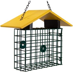 JCS Wildlife XL Suet Cage with Recycled Poly Lumber Roof - 1 of 4