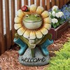 Design Toscano Flowery Frog Garden Welcome Statue - Multicolored - 2 of 4