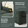 Whisen Oversized Chenille Sectional Sofa with Storage Ottoman and Pockets, Adjustable Phone Holder and Charging Ports - 4 of 4