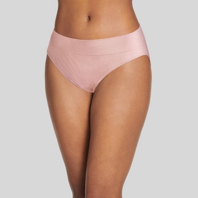 Jockey Women's Comfort Classics Bamboo Hi Cut Briefs 2 Pack - Pink & Red - Size  12