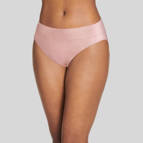 Jockey Generation™ Women's Recycled Seamfree Ribbed Bikini Underwear - Pink  Haze M