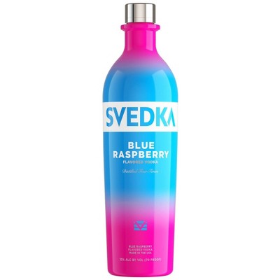 SVEDKA Blue Raspberry Flavored Vodka - 1L Bottle
