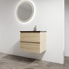 SEVOBAL Bathroom Storage Cabinets Wall Mounted Vanity With Black Sink And Soft Close Drawers for Modern Homes, Beige, 24"*18.3"*20.5" - 2 of 4
