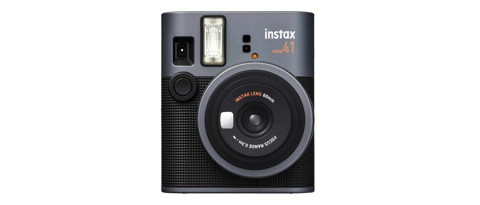 Fujifilm Instax Mini 41 Instant Camera - Black: Automatic Focus & Flash, Film Format