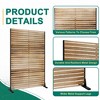 TUYOHW Metal Privacy Screen Outdoor, Decorative Privacy Panels, Freestanding Privacy Screen for Patio, Garden, Pool (White Square) - 4 of 4