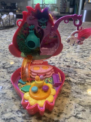 Polly Pocket & Dreamworks Trolls Compact Playset With Poppy & Branch ...