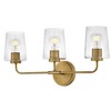 Lark Kline 3 - Light Vanity in  Heritage Brass - 3 of 4