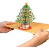 Paper Love Pop Up Christmas Card | 3D Decorated Christmas Tree Card, Unique Seasonal Greeting | 5" x 7" w/Envelope & Note Tag - 4 of 4