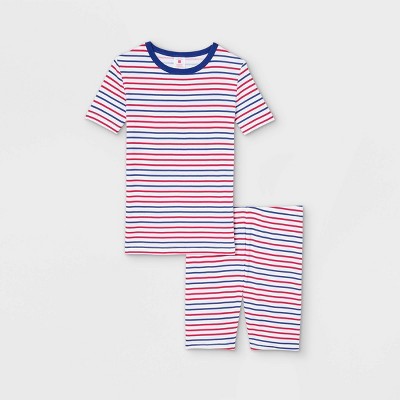 Kids' Americana Striped Matching Family Pajama Set - White 8