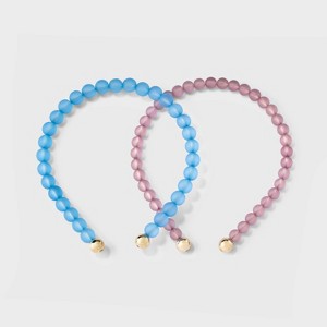 Beaded Headband Set 2pc - A New Day™ - 1 of 3