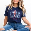 Simply Sage Market Women's 1776 Stars Lightning Bolt Short Sleeve Graphic Tee - 2 of 3