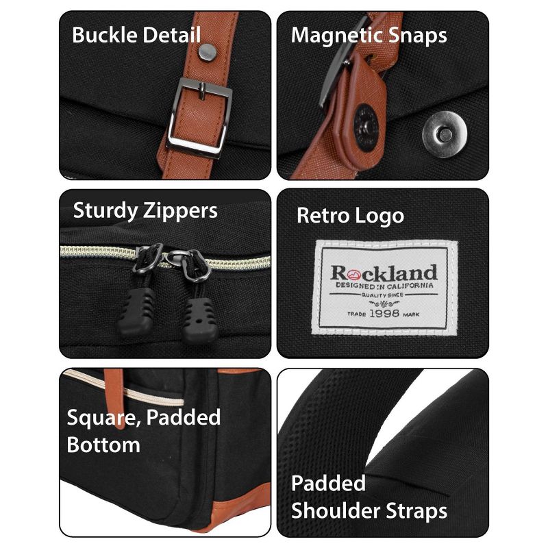 Rockland Heritage USB Laptop Backpack, 6 of 12