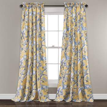 French Country Floral Window Curtains, Window Valance, Yellow and Blue  Window Treatments -  New Zealand