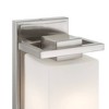 Possini Euro Design Henry Modern Wall Sconce Brushed Nickel Hardwire 5 1/4" Fixture Opal White Glass for Bathroom Bedside Vanity - 3 of 4
