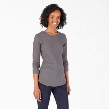 Avamo Ladies Basic Fleece Lined Undershirt Winter Stretchy Thermal Tops  Nude Color XL 