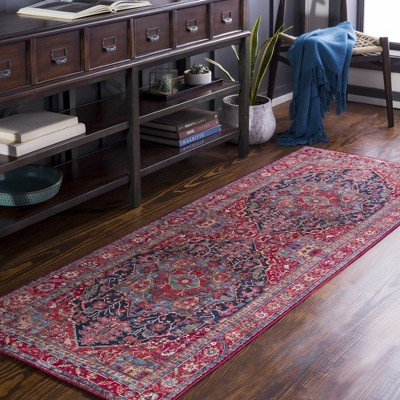 Hauteloom Pauline Red Medallion Performance Rug