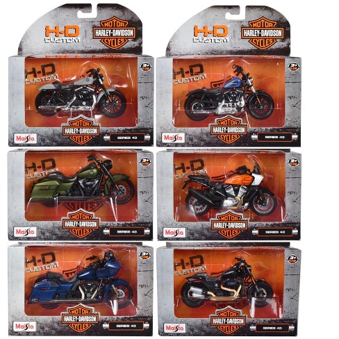 Harley-davidson Motorcycles 6 Piece Set Series 40 1/18 Diecast Models By  Maisto : Target