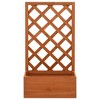 vidaXL Planter Orange Solid Firwood Medium Durable Planter - 2 of 4