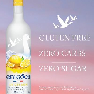 Grey Goose Le Citron Vodka - 750ml Bottle
