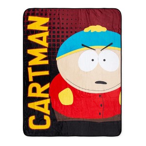 Surreal Entertainment South Park Eric Cartman Fleece Throw Blanket | 45 x 60 Inches - 1 of 4