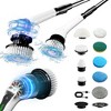 JANSNO Electric Rotating Cleaning Brush with 9 Replaceable Heads, Adjustable Extended Handle, Floor & Multi-Surface - 2 of 4
