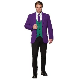 Halloween Express Mens' The Joker Purple Jacket/Vest Costume - 1 of 2