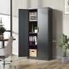 NicBex Metal Lockable File Cabinet,Garage Storage Cabinet with Doors and 3/4 Adjustable Shelves for Home Office,Pantry - 2 of 4