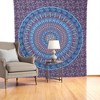 HomeRoots 92" X 84" Sky Blue And Purple Mandala Cotton Hanging Tapestry - 2 of 4