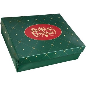 Old World Christmas Tree Ornament Storage Box, Fits 3 or 4 Ornaments, 12 Count - 1 of 2
