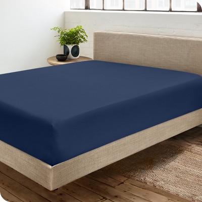 400 Thread Count Organic Cotton Sateen Fitted Sheet by Bare Home