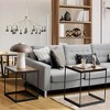 Costway Coffee Tables Nesting Side Set of 2 for Living Room Modern W/ Sturdy Steel Frame - 4 of 4