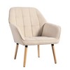 Dovelina Modern Linen Upholstered Accent Chair Armchair - 2 of 4
