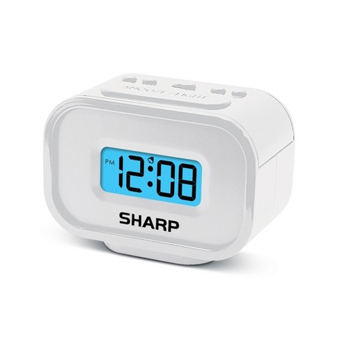 clock battery alarm digital sharp operated compact target clocks